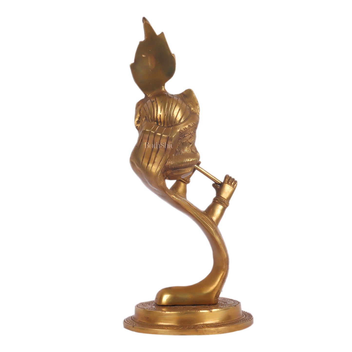 Lord Krishna Brass Idol - Modern Design - Ideal Showpiece - 13.5 inch