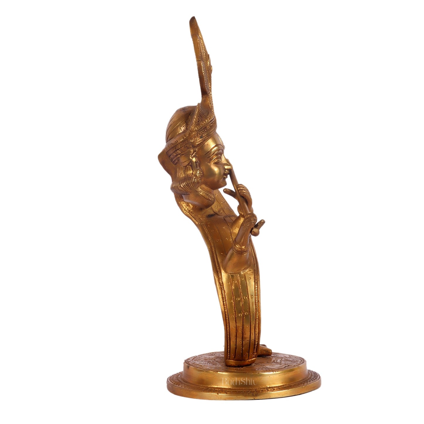 Lord Krishna Brass Idol - Modern Design - Ideal Showpiece - 13.5 inch