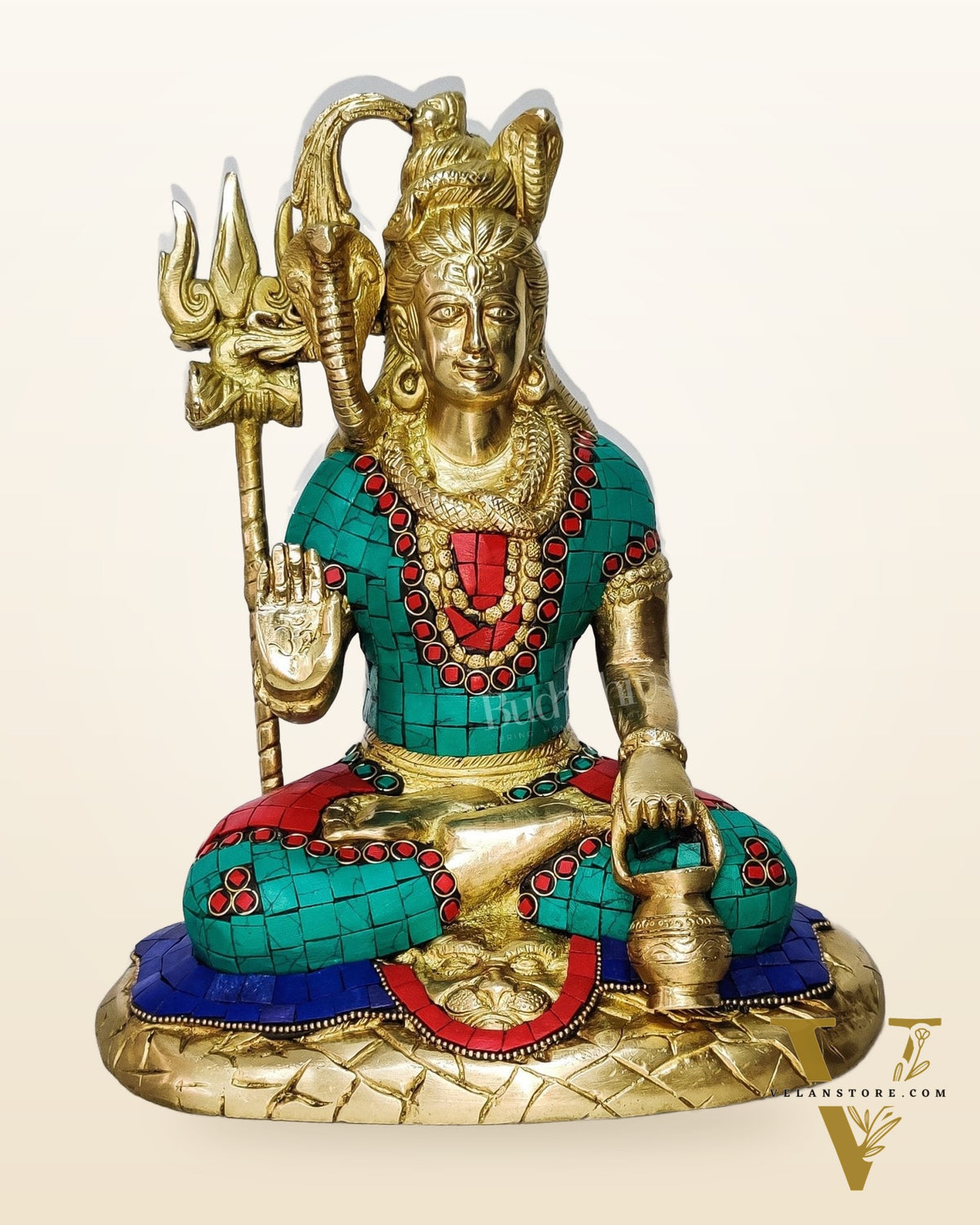 Lord Shiva Brass Idol 10.5 inches