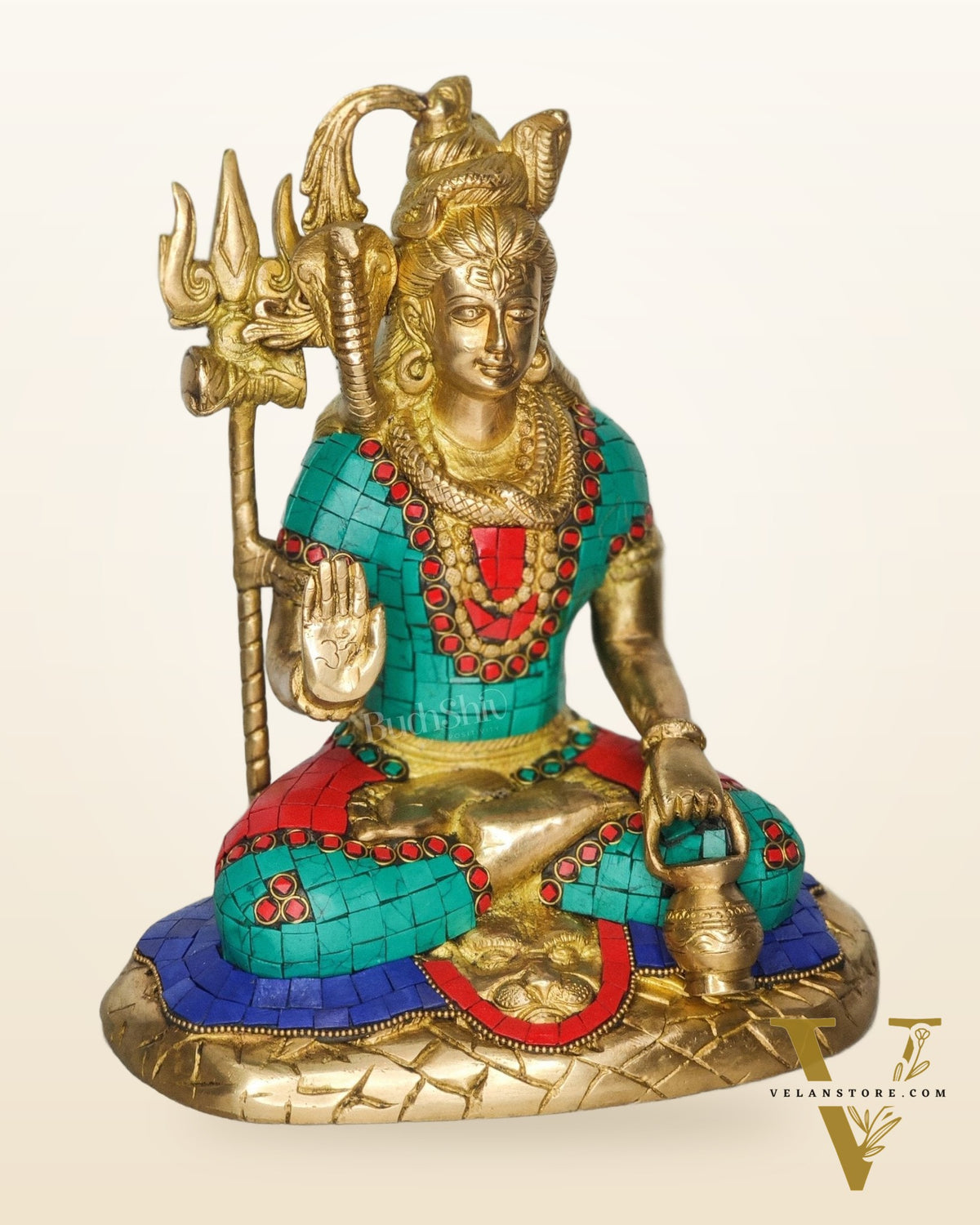 Lord Shiva Brass Idol 10.5 inches