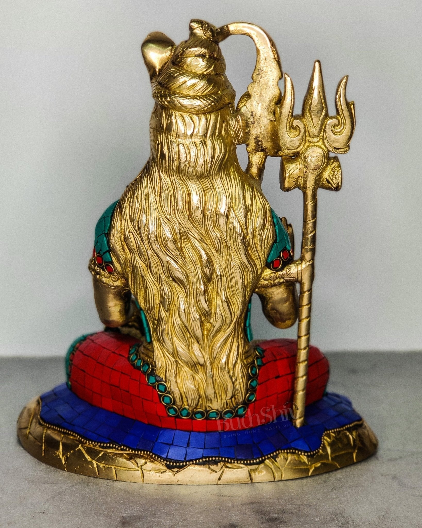 Lord Shiva Brass Idol 10.5 inches