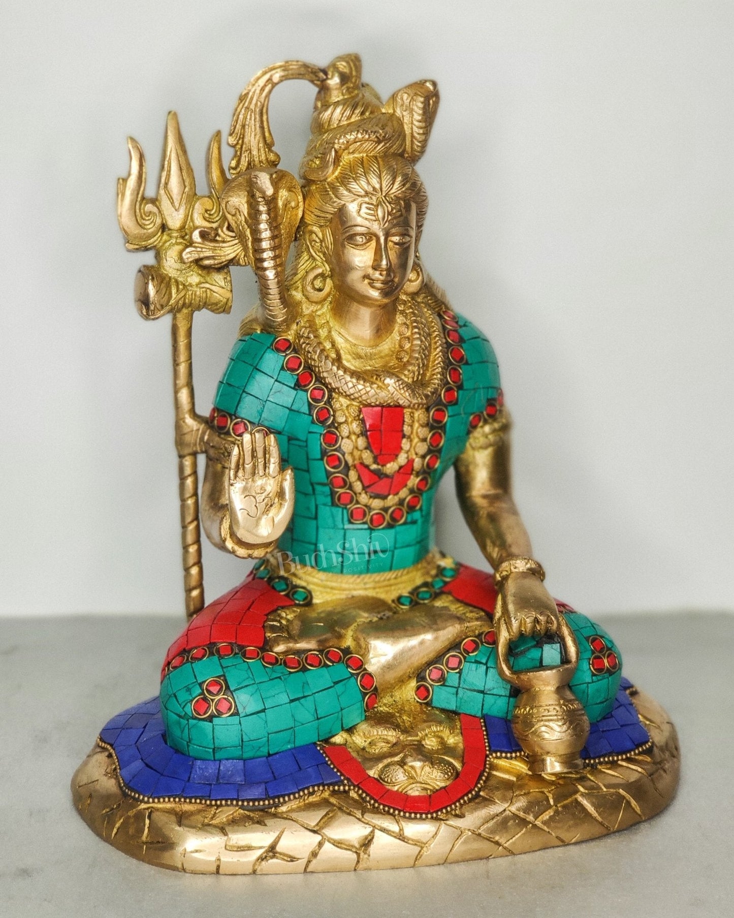 Lord Shiva Brass Idol 10.5 inches