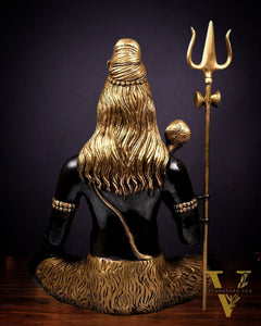 Lord Shiva Brass Idol - 20" - Black edition