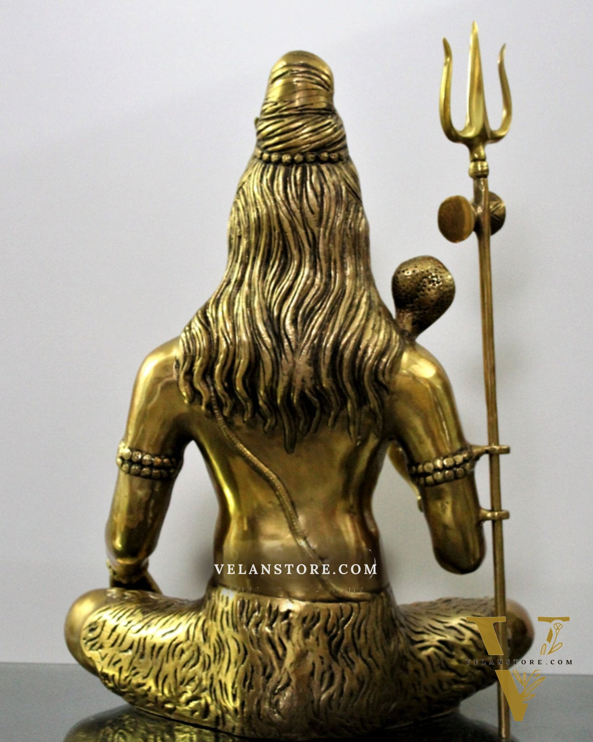 Lord Shiva Brass Idol 20 inches Golden