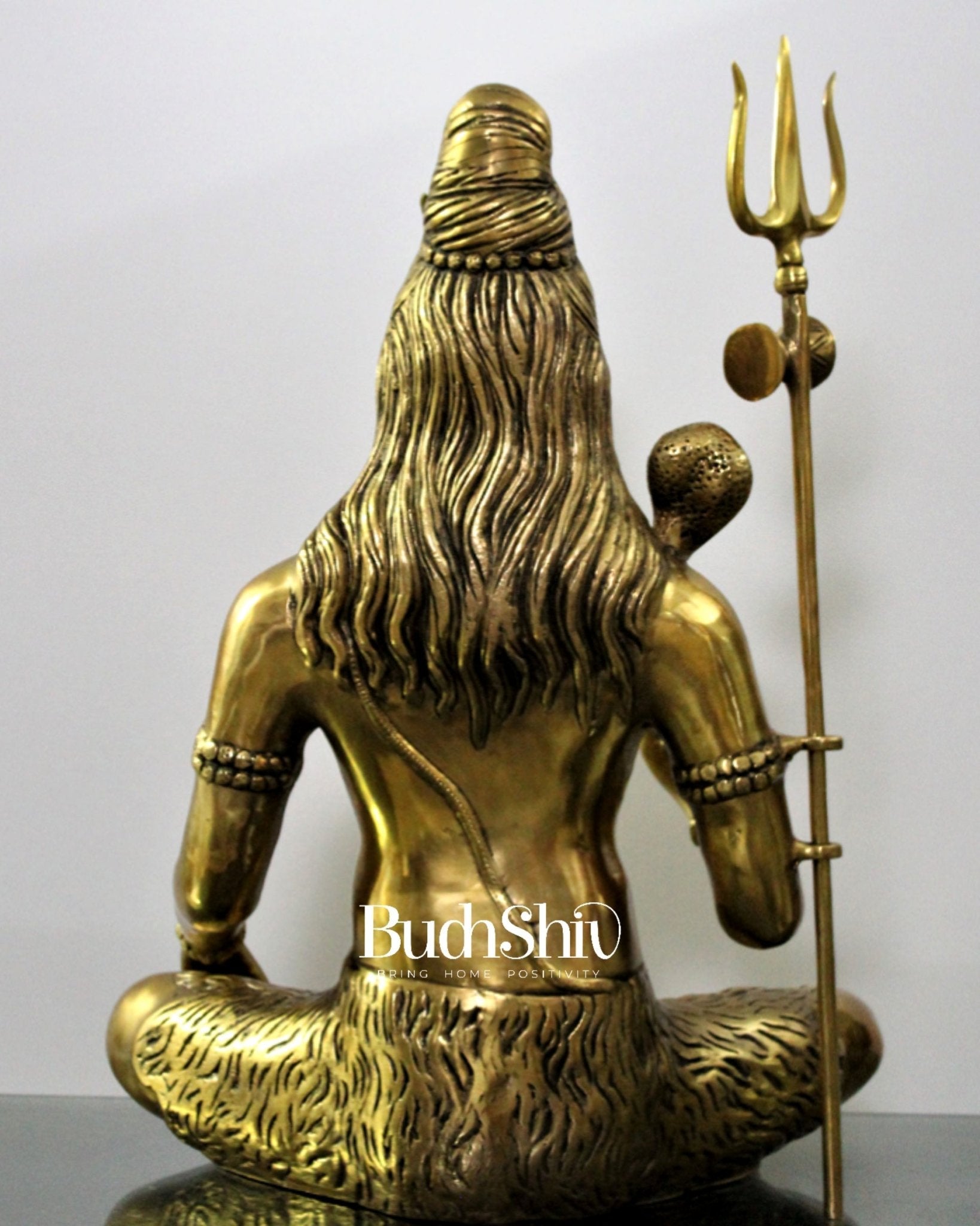 Lord Shiva Brass Idol 20 inches Golden