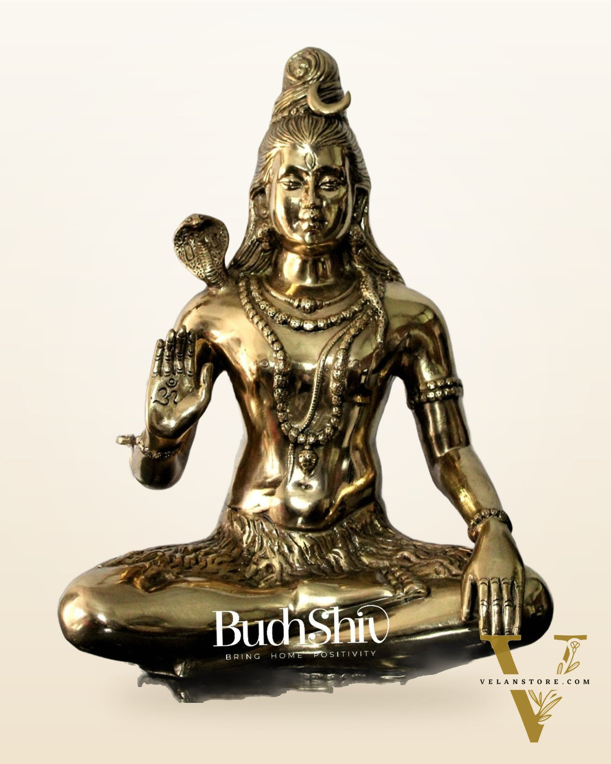 Lord Shiva Brass Idol 20 inches polished brass