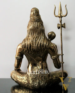 Lord Shiva Brass Idol 20 inches polished brass