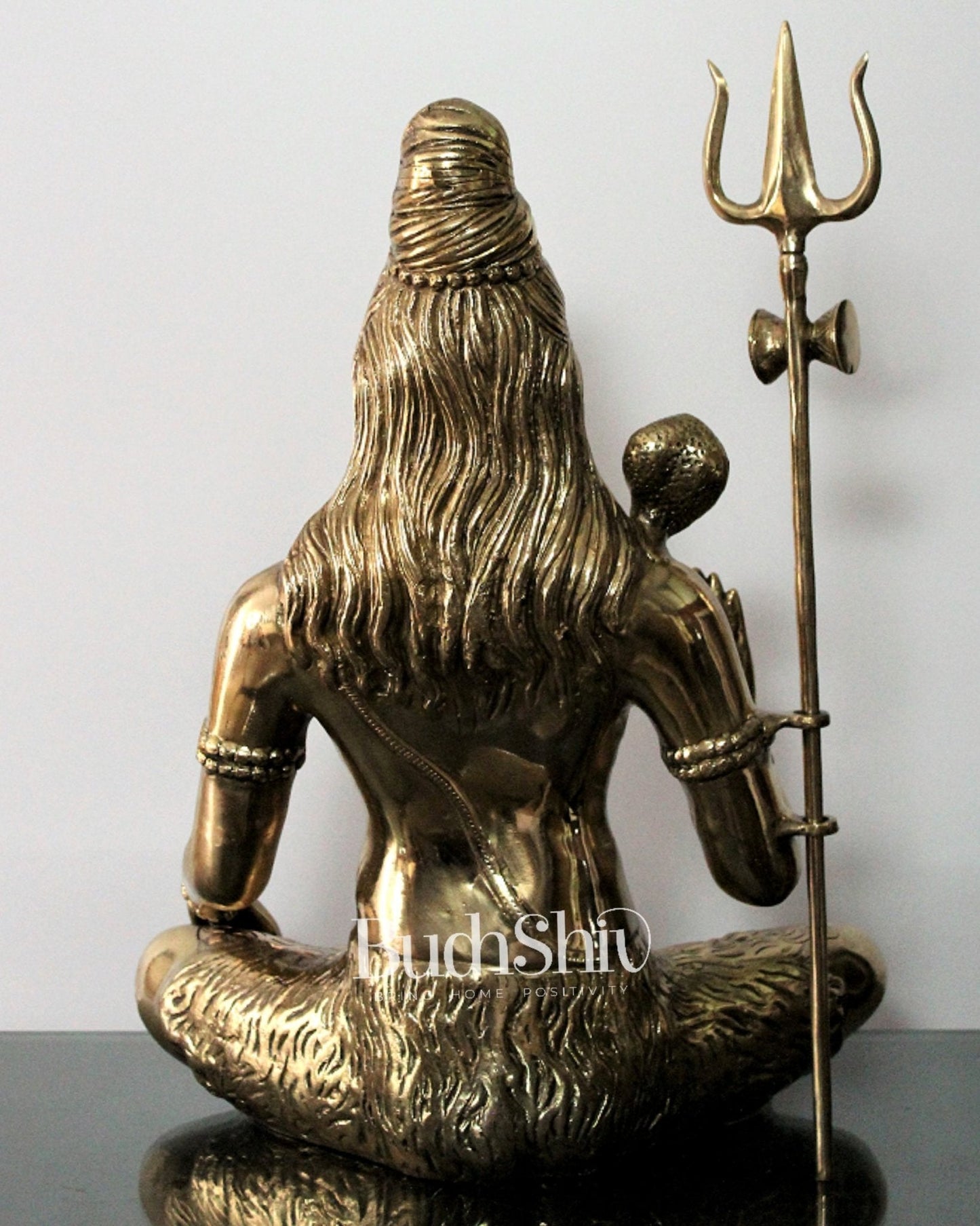 Lord Shiva Brass Idol 20 inches polished brass