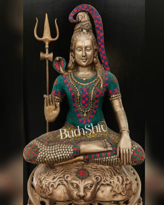 Lord Shiva Brass Idol 23 inches