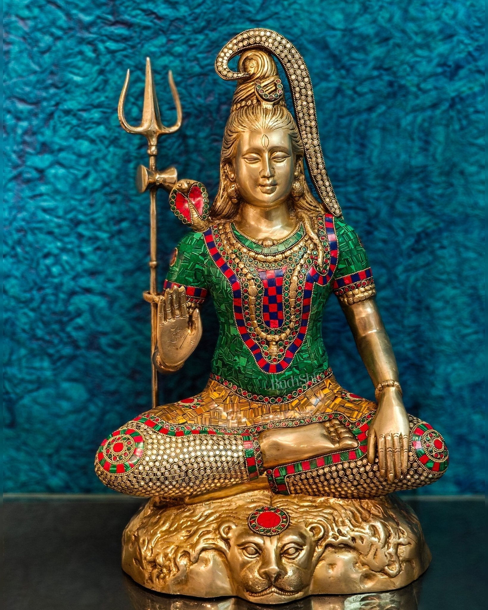 Lord Gangadhar Shiva Brass Idol 23 inches