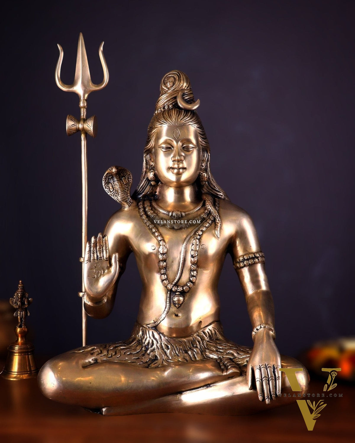 Lord Shiva Brass Idol enhanced - 20"