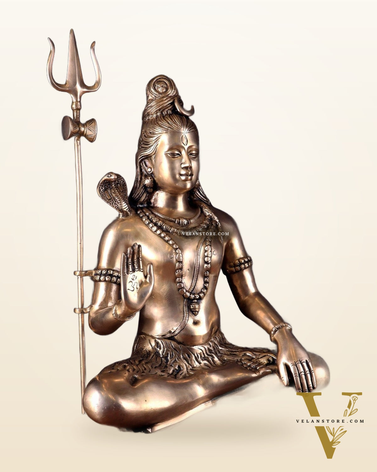 Lord Shiva Brass Idol enhanced - 20"
