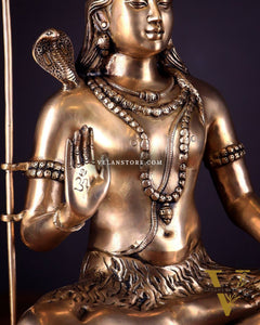 Lord Shiva Brass Idol enhanced - 20"