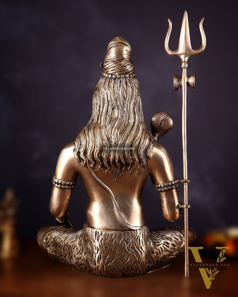 Lord Shiva Brass Idol enhanced - 20"