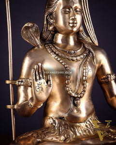 Lord Shiva Brass Idol gangadhar - 20"