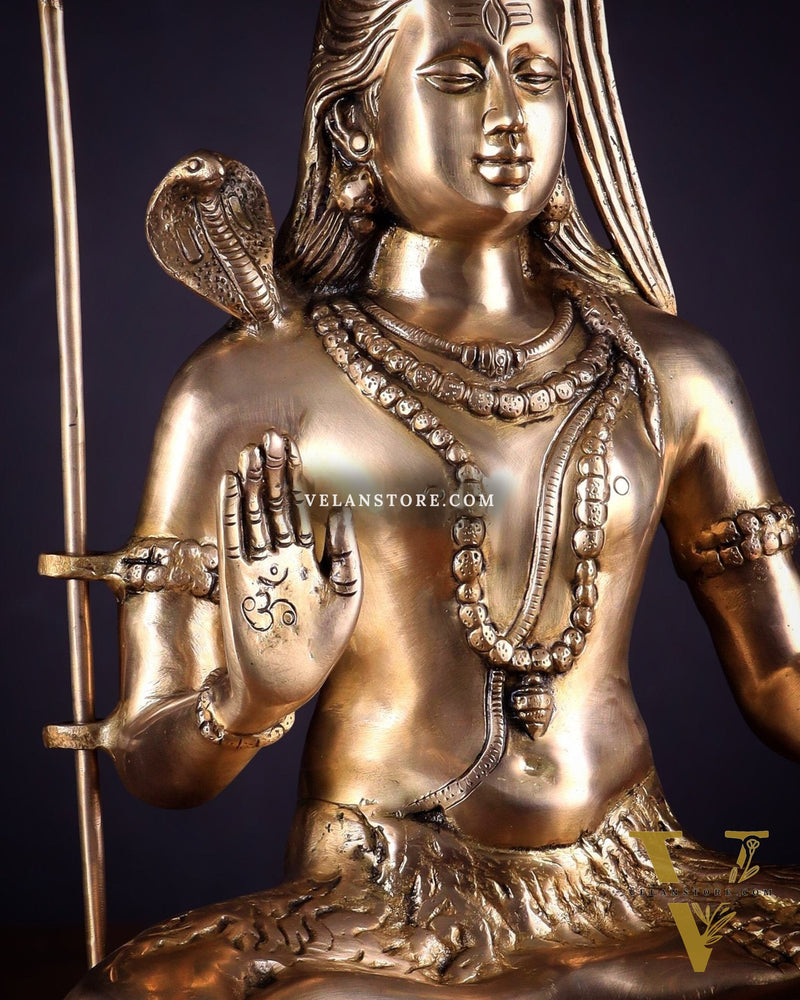 Lord Shiva Brass Idol gangadhar - 20"