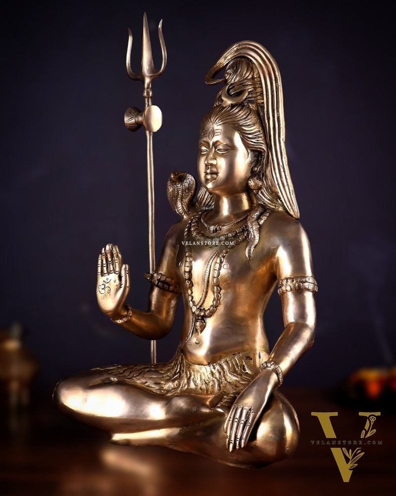 Lord Shiva Brass Idol gangadhar - 20"