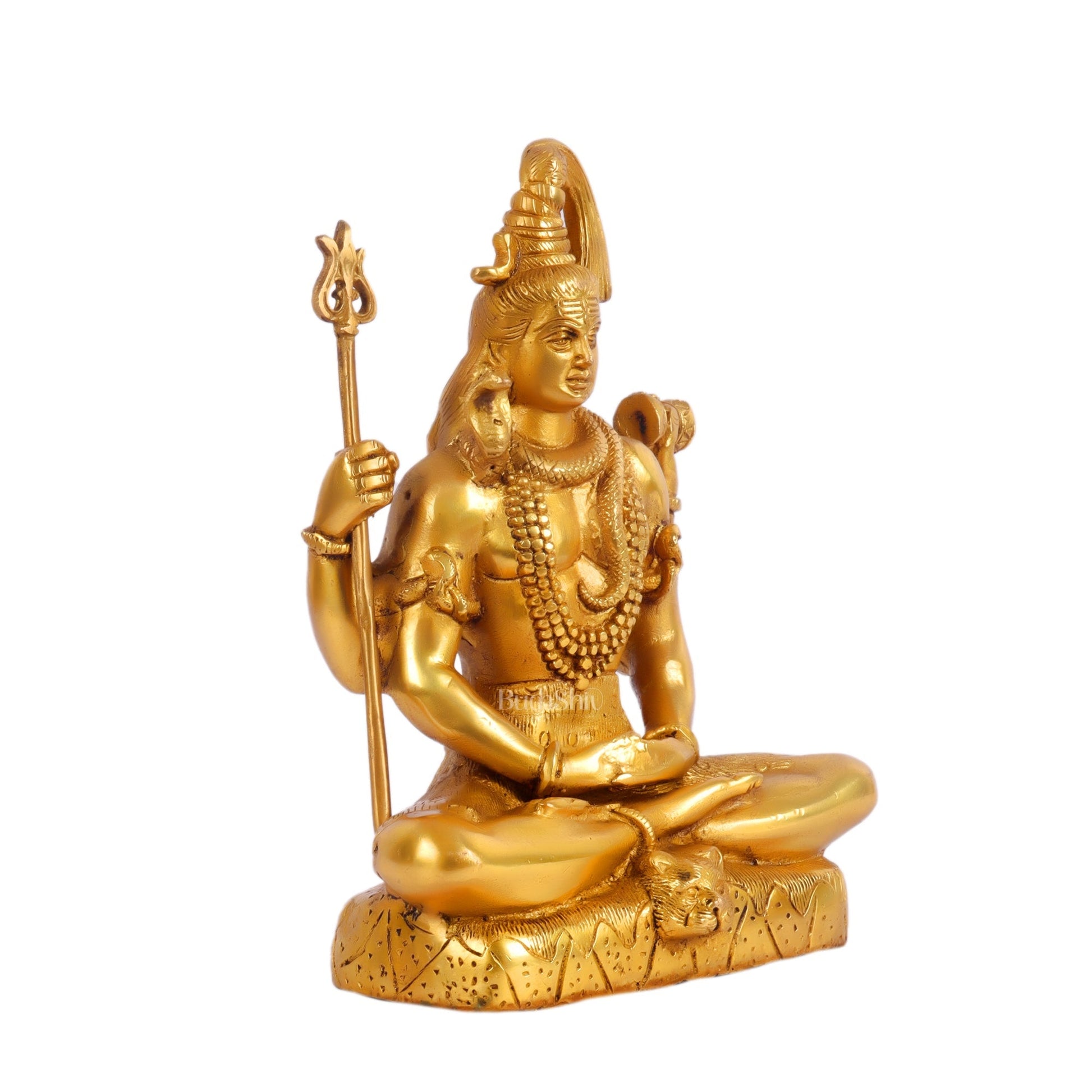 Lord Shiva brass idol in Meditation posture 8 "
