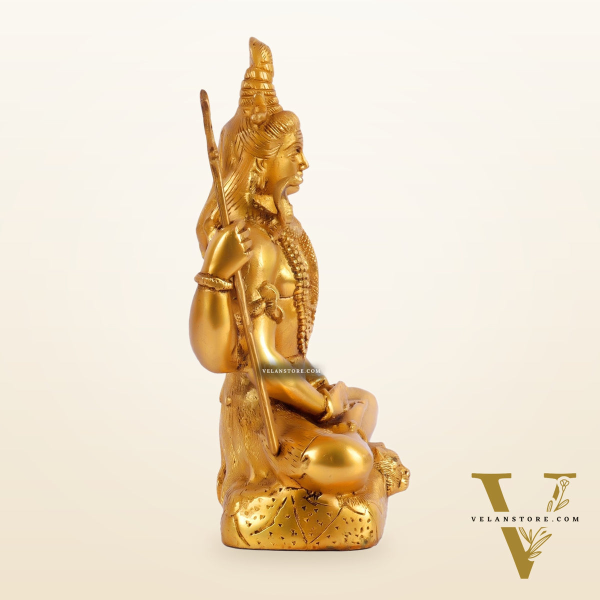 Lord Shiva brass idol in Meditation posture 8 "