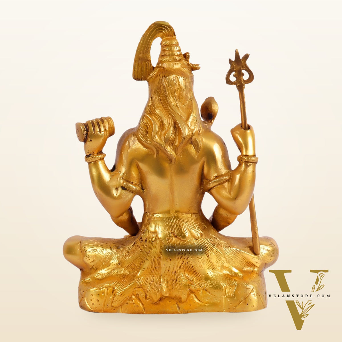 Lord Shiva brass idol in Meditation posture 8 "