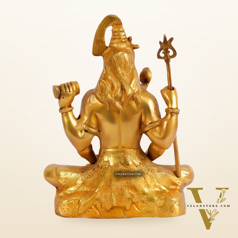 Lord Shiva brass idol in Meditation posture 8 "