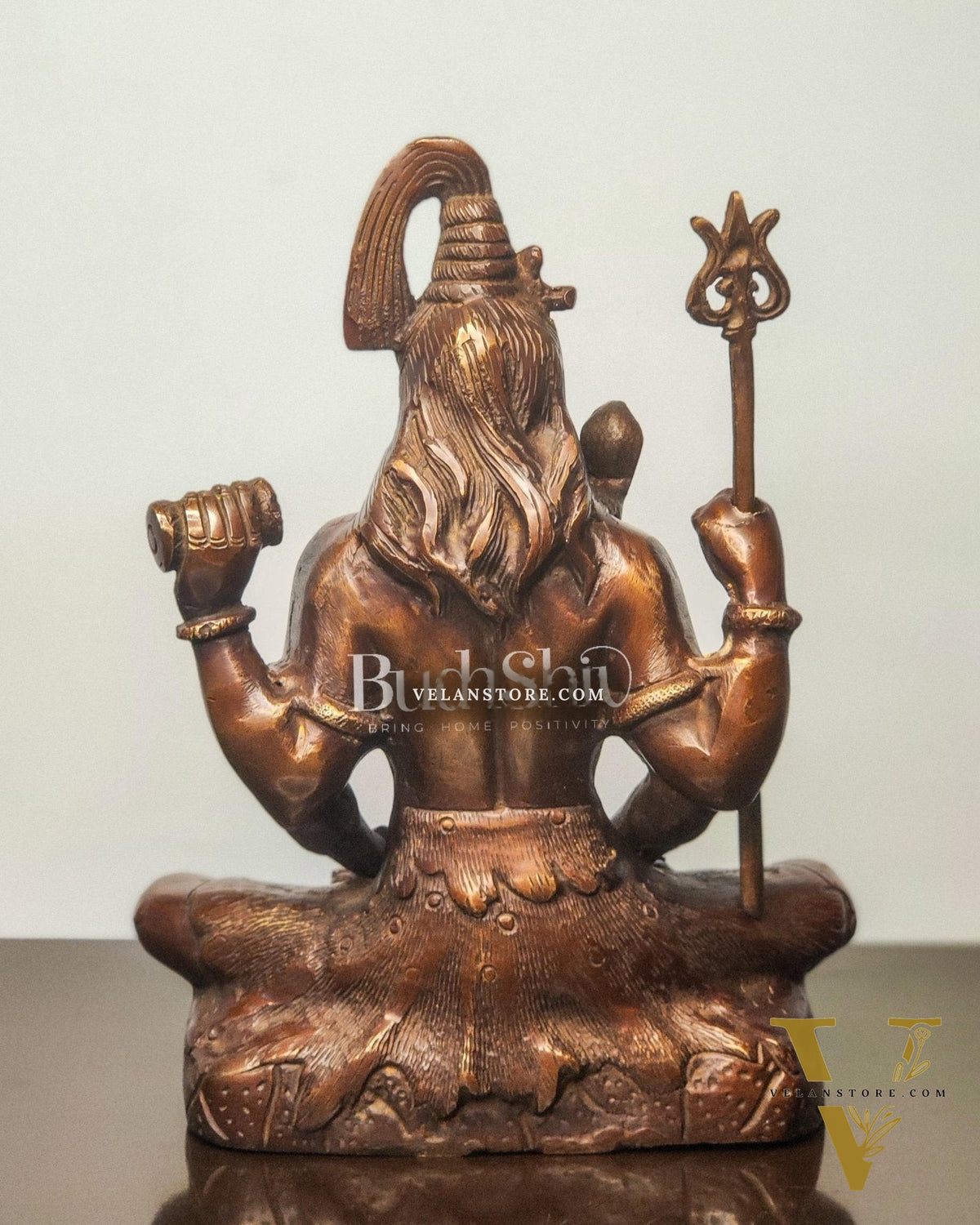 Lord Shiva brass idol in Meditation posture 8 "