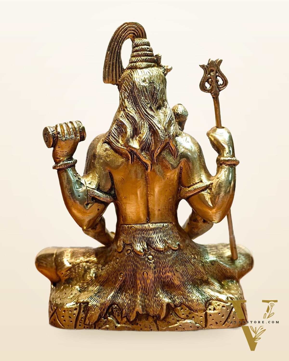Lord Shiva brass idol in Meditation posture 8 "