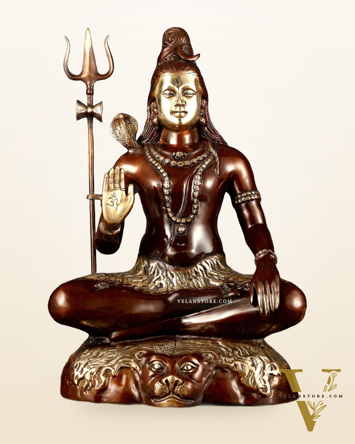 Lord Shiva Brass statue - 24 inch Chola Tone