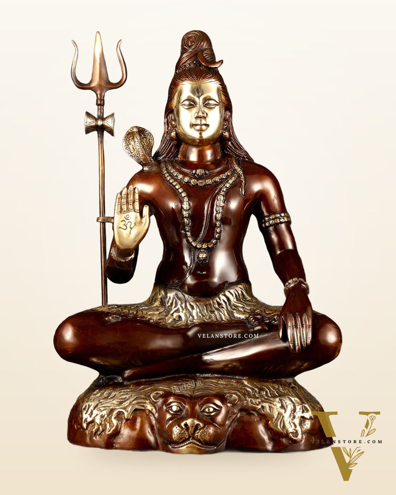 Lord Shiva Brass statue - 24 inch Chola Tone