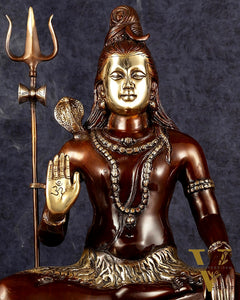 Lord Shiva Brass statue - 24 inch Chola Tone