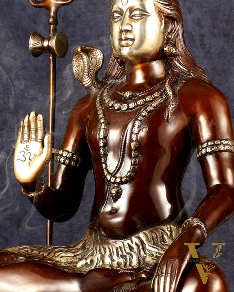 Lord Shiva Brass statue - 24 inch Chola Tone