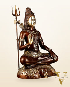 Lord Shiva Brass statue - 24 inch Chola Tone