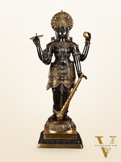 Lord Vishnu Brass Idol - 42 Inch Height