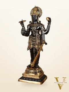 Lord Vishnu Brass Idol - 42 Inch Height