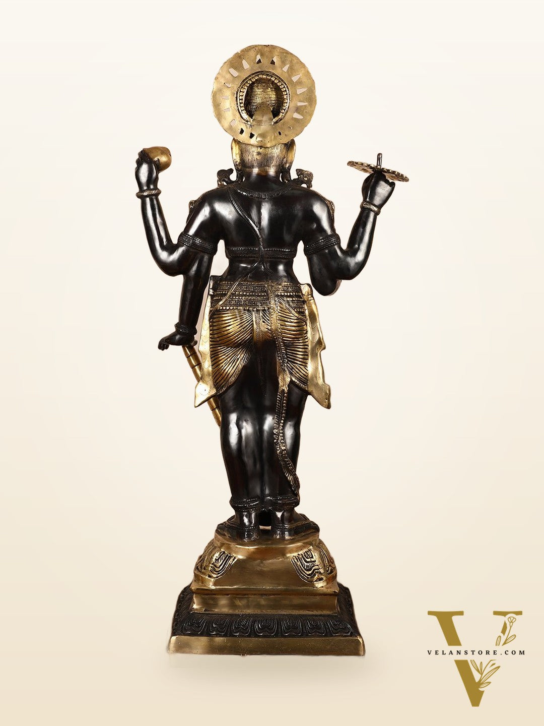 Lord Vishnu Brass Idol - 42 Inch Height
