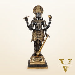 Lord Vishnu Brass Idol - 42 Inch Height