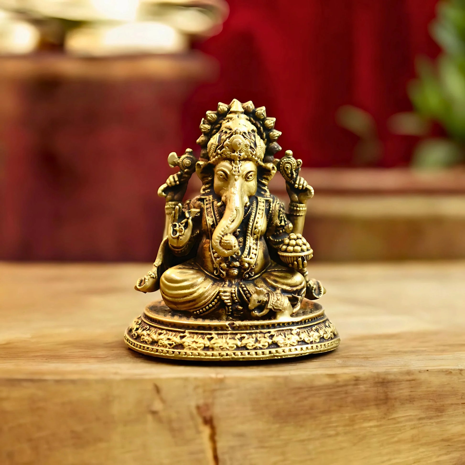 Brass Lord Ganesh idol