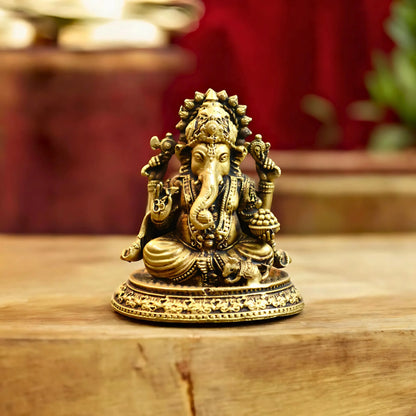 Brass Lord Ganesh idol