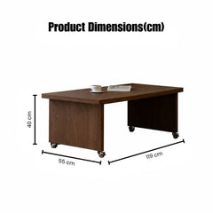 Japanese Style Modular Sofa Bed with Sliding Tea Dining Table – Space Saving Wooden Lounge