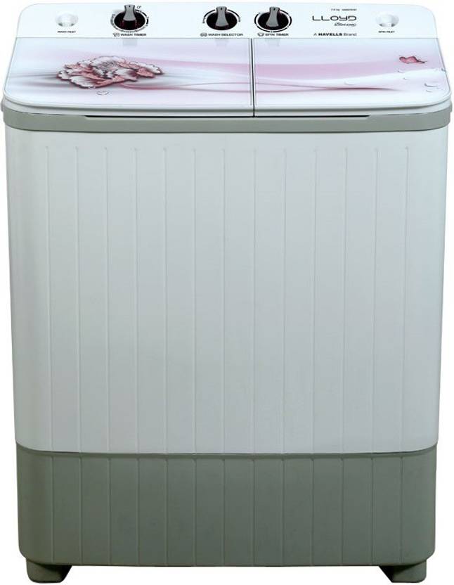 Lloyd by Havells 7 kg Semi Automatic Top Load Washing Machine White, Grey (LWMS70HE1)-1