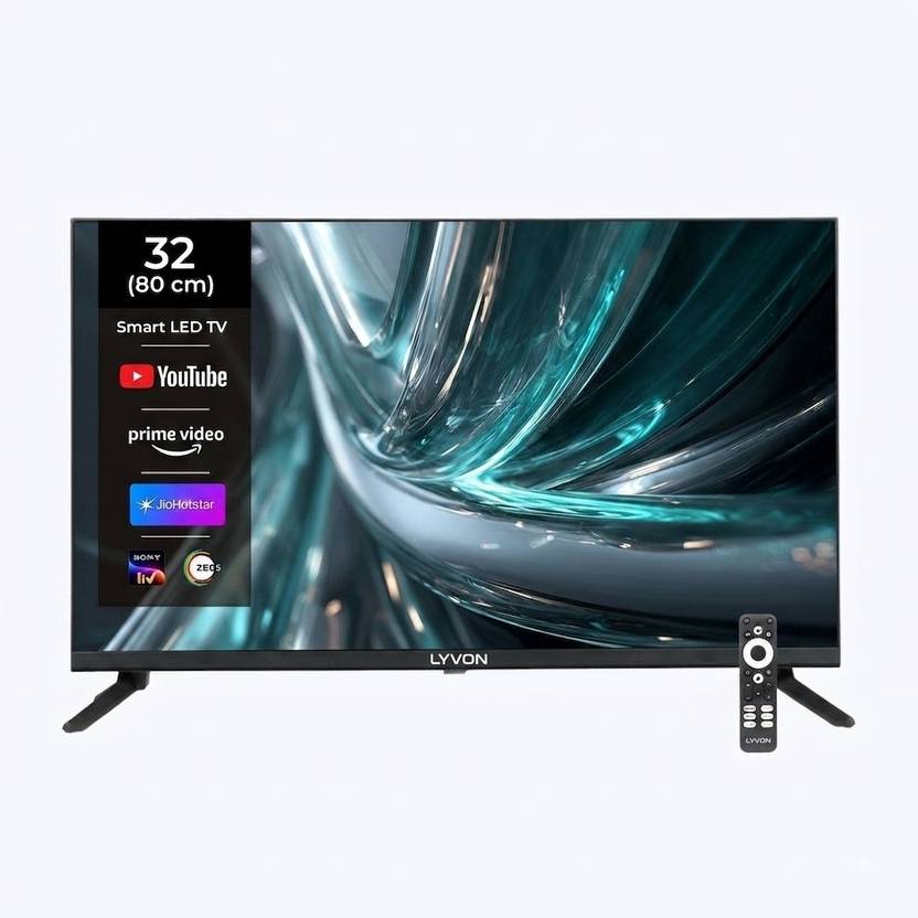 Lyvon 82 cm (32 inch) HD Ready LED Smart One UI Tizen TV 2026 Edition with Crisp display (LYN3208FHD)