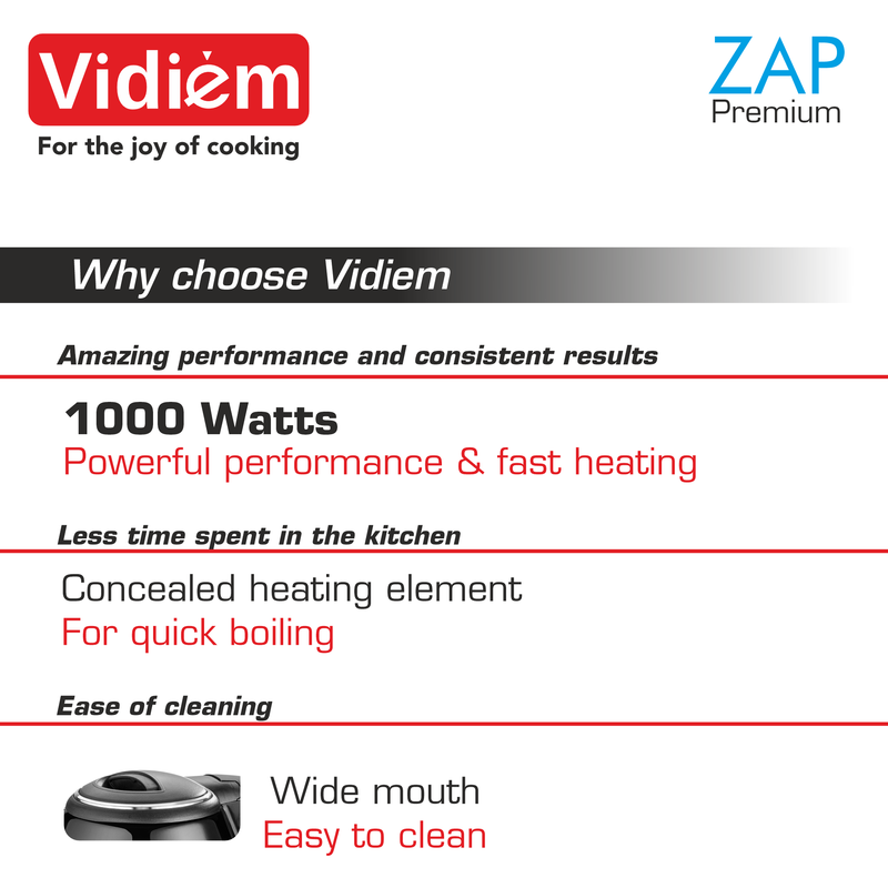 Zap Premium Vidiem - Midnight Black 1.8 Ltr
