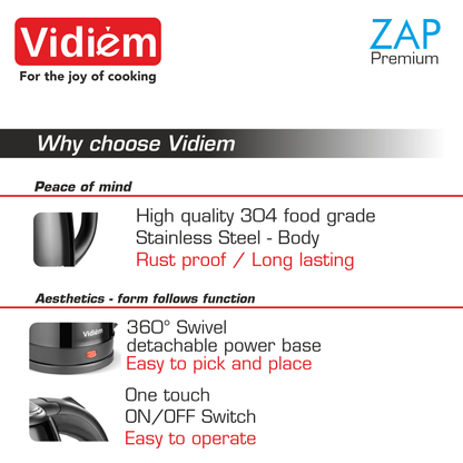 Zap Premium Vidiem - Midnight Black 1.8 Ltr