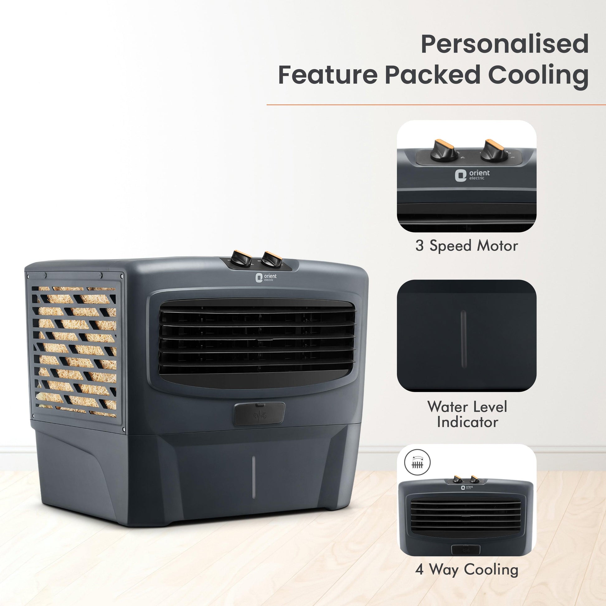 Magicool+ Window 55L Window Air Cooler with Powerful Air Delivery