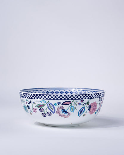 Magique by The Wishing Chair x Clay Craft – Indigo Chintz Urmi Dinner Set of 20 (Family of 6)