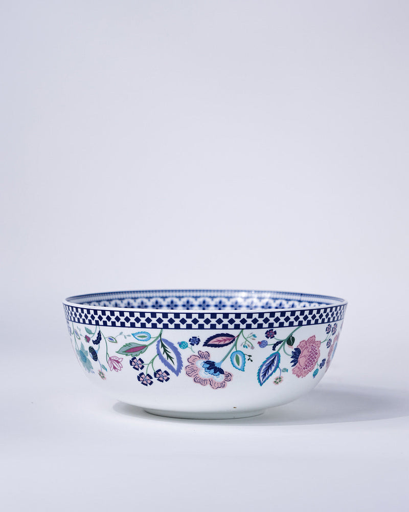 Magique by The Wishing Chair x Clay Craft – Indigo Chintz Urmi Dinner Set of 20 (Family of 6)