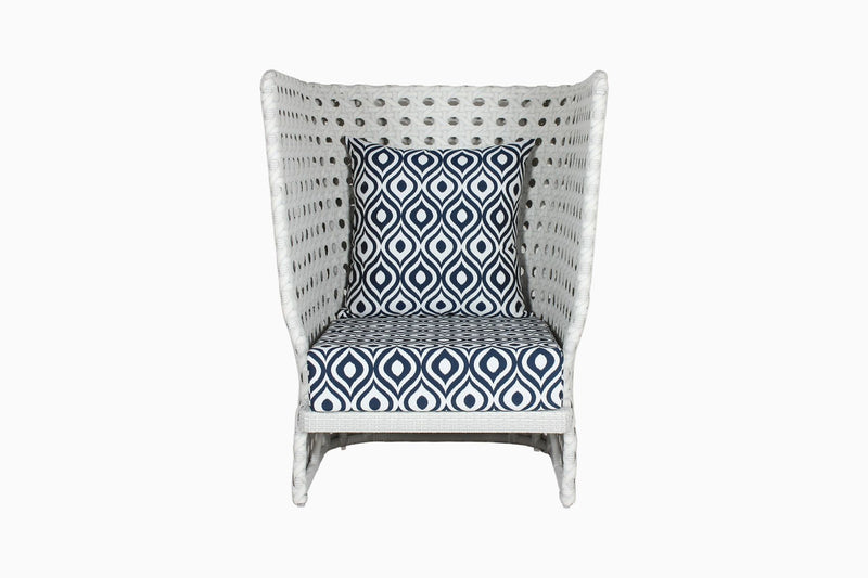 Amogh Outdoor Patio Seating Set 2 Chairs and 1 Table Set (White)