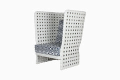 Amogh Outdoor Patio Seating Set 2 Chairs and 1 Table Set (White)