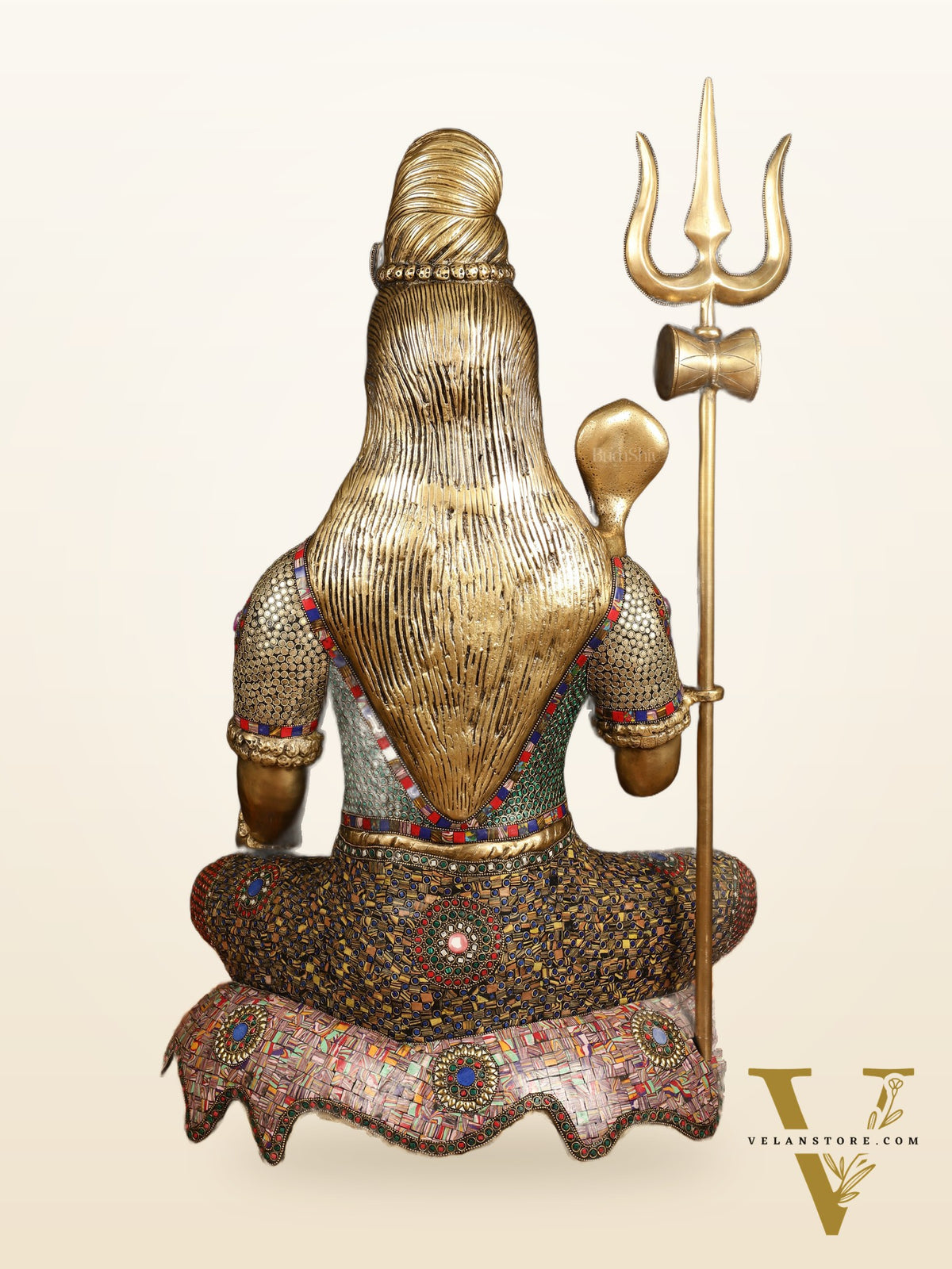 Magnificent Superfine Brass Lord Shiva Statue | 35" tall