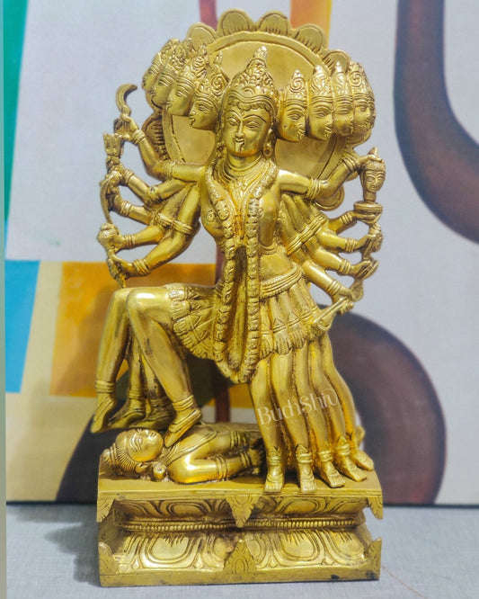 Mahakali Brass Statue 15 inch